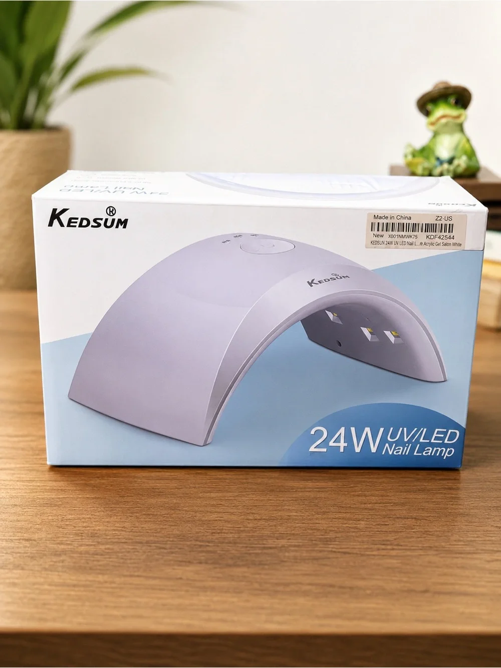 Kedsum 24W UV/LED Nail Lamp – White – Automatic Sensor – Gel Nail Dryer